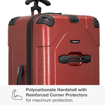 Maxporter II Polycarbonate Hardside Trunk with Spinner Wheels, Navy, 22-Inch Carry-on Luggage