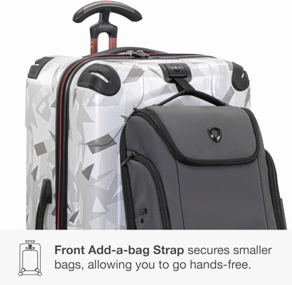 Maxporter II Polycarbonate Hardside Trunk with Spinner Wheels, Navy, 22-Inch Carry-on Luggage