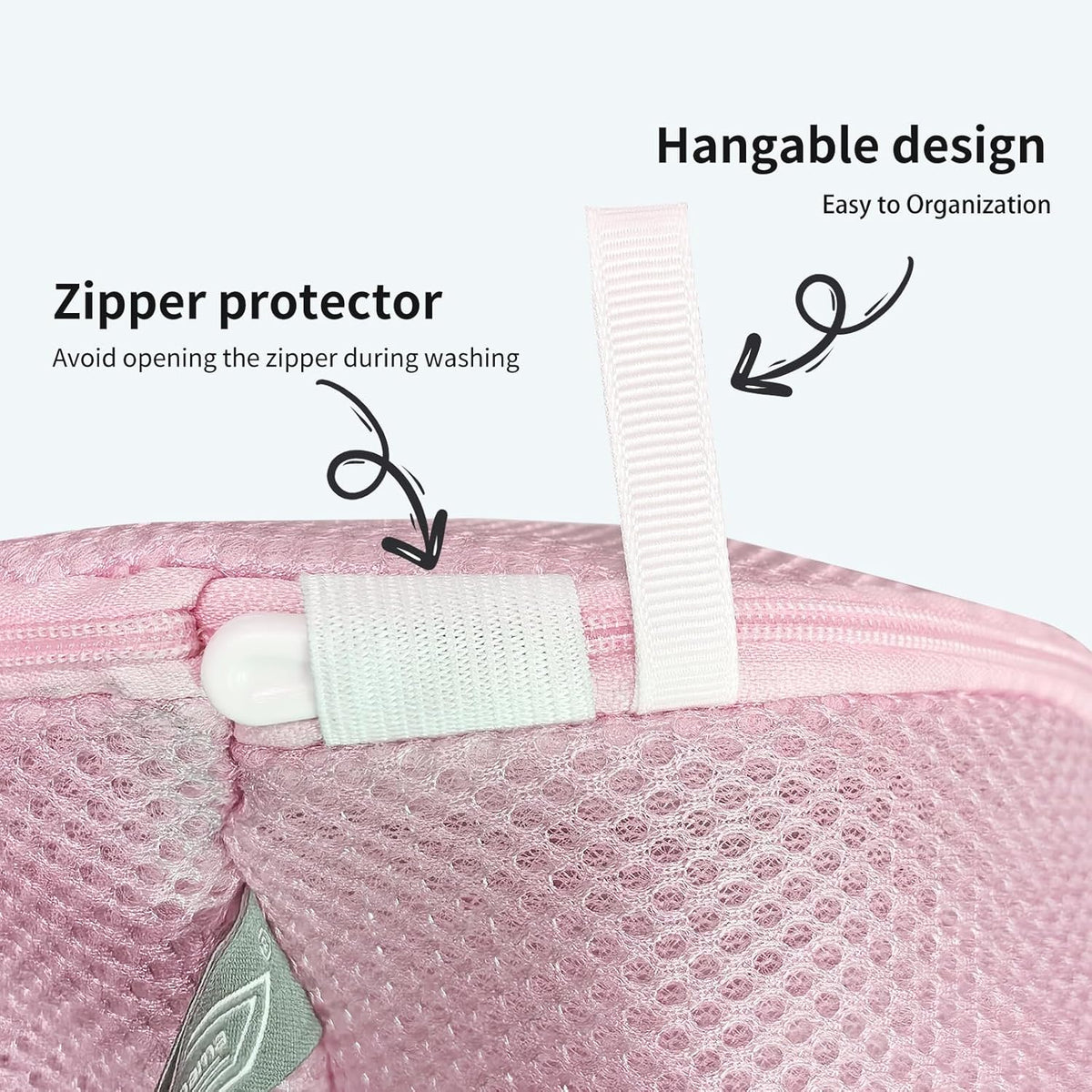 Shoe Washing Machine Bag, Shoe Cleaning Bag, Grey Zipper, 7x15" | Shoe Bag, For Sneaker, Tennis, Footwear, Trainers, Slippers, Sock, Honeycomb Mesh, Prevent Tangling