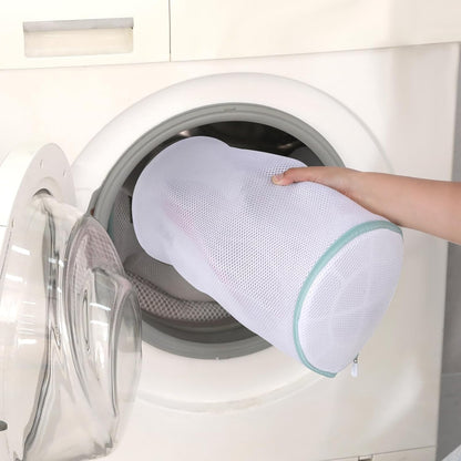 Shoe Washing Machine Bag, Shoe Cleaning Bag, Grey Zipper, 7x15" | Shoe Bag, For Sneaker, Tennis, Footwear, Trainers, Slippers, Sock, Honeycomb Mesh, Prevent Tangling