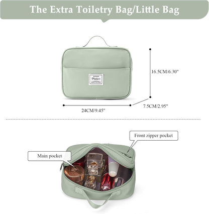 Weekender Bags for Women, Personal Item Travel Bag with Shoes Compartment | Overnight Travel Duffel Bag with Toiletry Bag, Airplane Friendly Carry-On Bag - Colors B