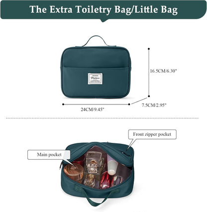 Weekender Bags for Women, Personal Item Travel Bag with Shoes Compartment | Overnight Travel Duffel Bag with Toiletry Bag, Airplane Friendly Carry-On Bag - Colors B