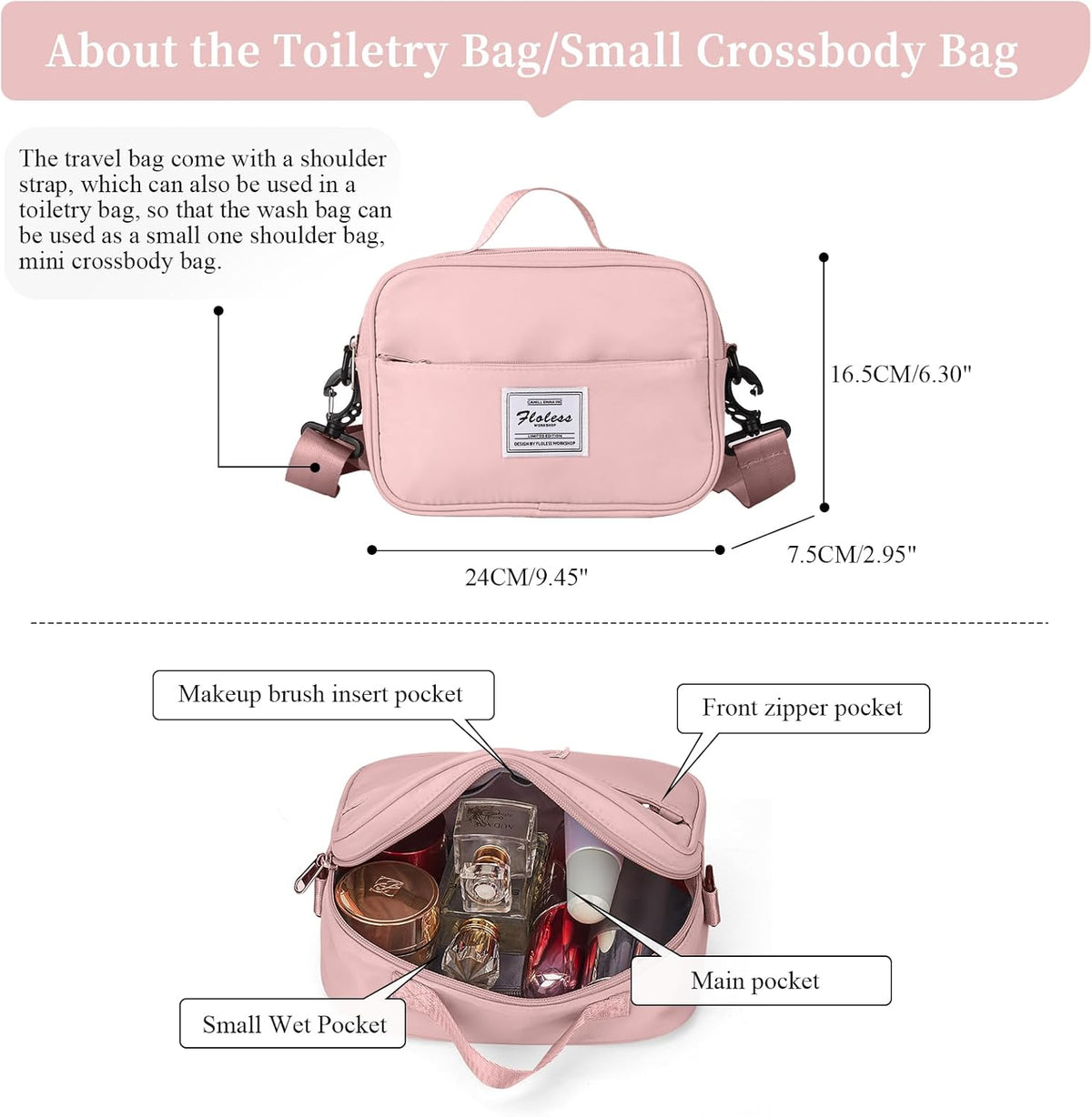 Weekender Bags for Women, Personal Item Travel Bag with Shoes Compartment | Overnight Travel Duffel Bag with Toiletry Bag, Airplane Friendly Carry-On Bag - Colors B
