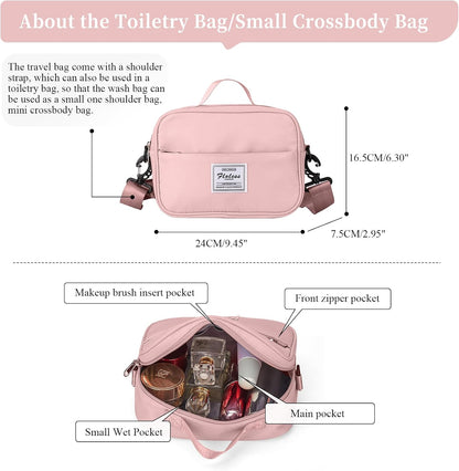 Weekender Bags for Women, Personal Item Travel Bag with Shoes Compartment | Overnight Travel Duffel Bag with Toiletry Bag, Airplane Friendly Carry-On Bag - Colors B