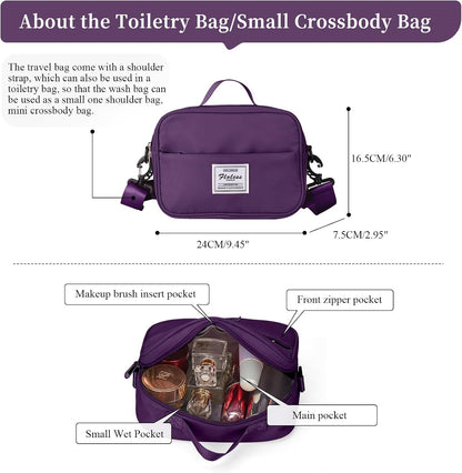 Weekender Bags for Women, Personal Item Travel Bag with Shoes Compartment | Overnight Travel Duffel Bag with Toiletry Bag, Airplane Friendly Carry-On Bag - Colors B