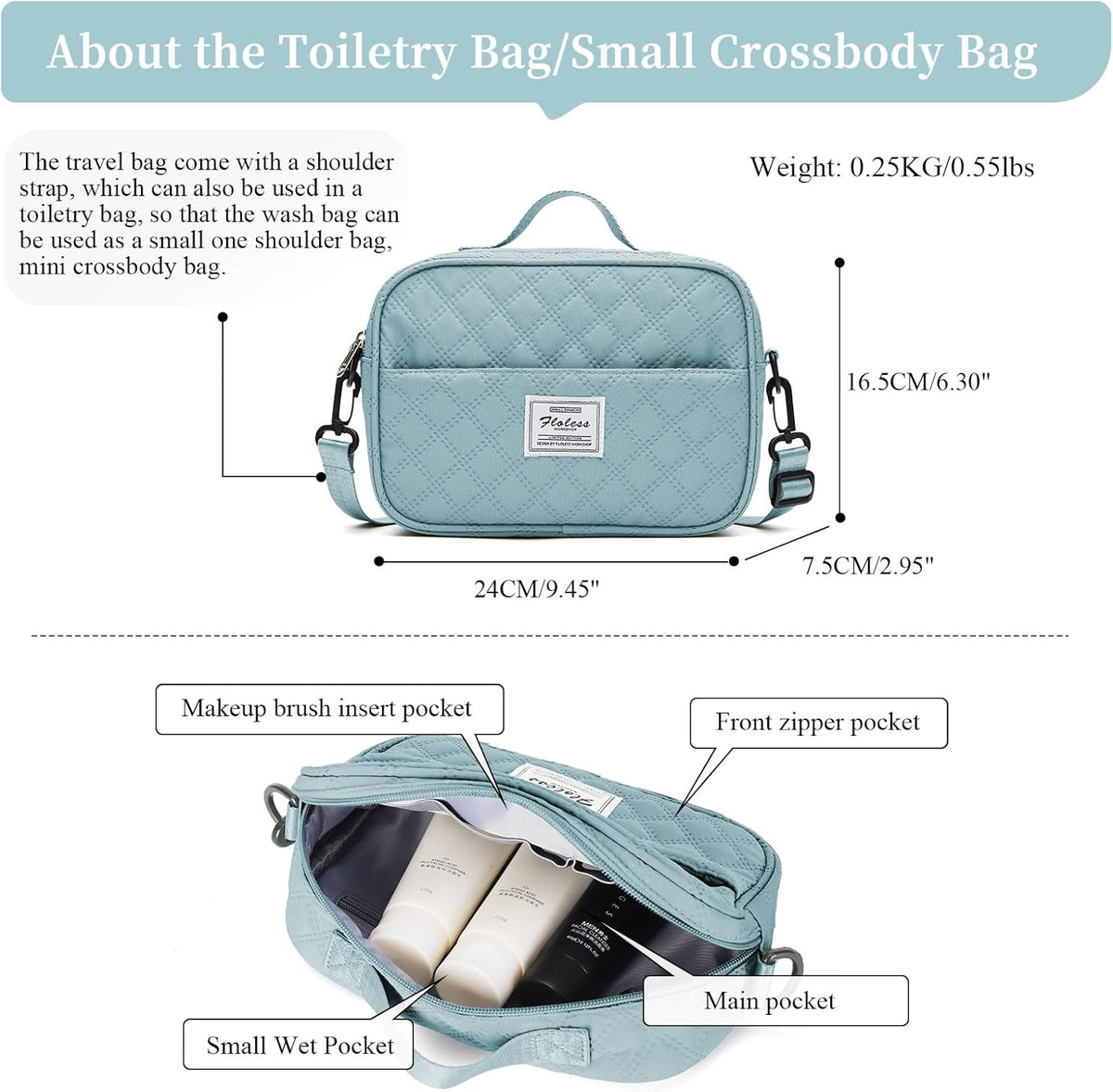 Weekender Bags for Women, Personal Item Travel Bag with Shoes Compartment | Overnight Travel Duffel Bag with Toiletry Bag, Airplane Friendly Carry-On Bag - Colors B
