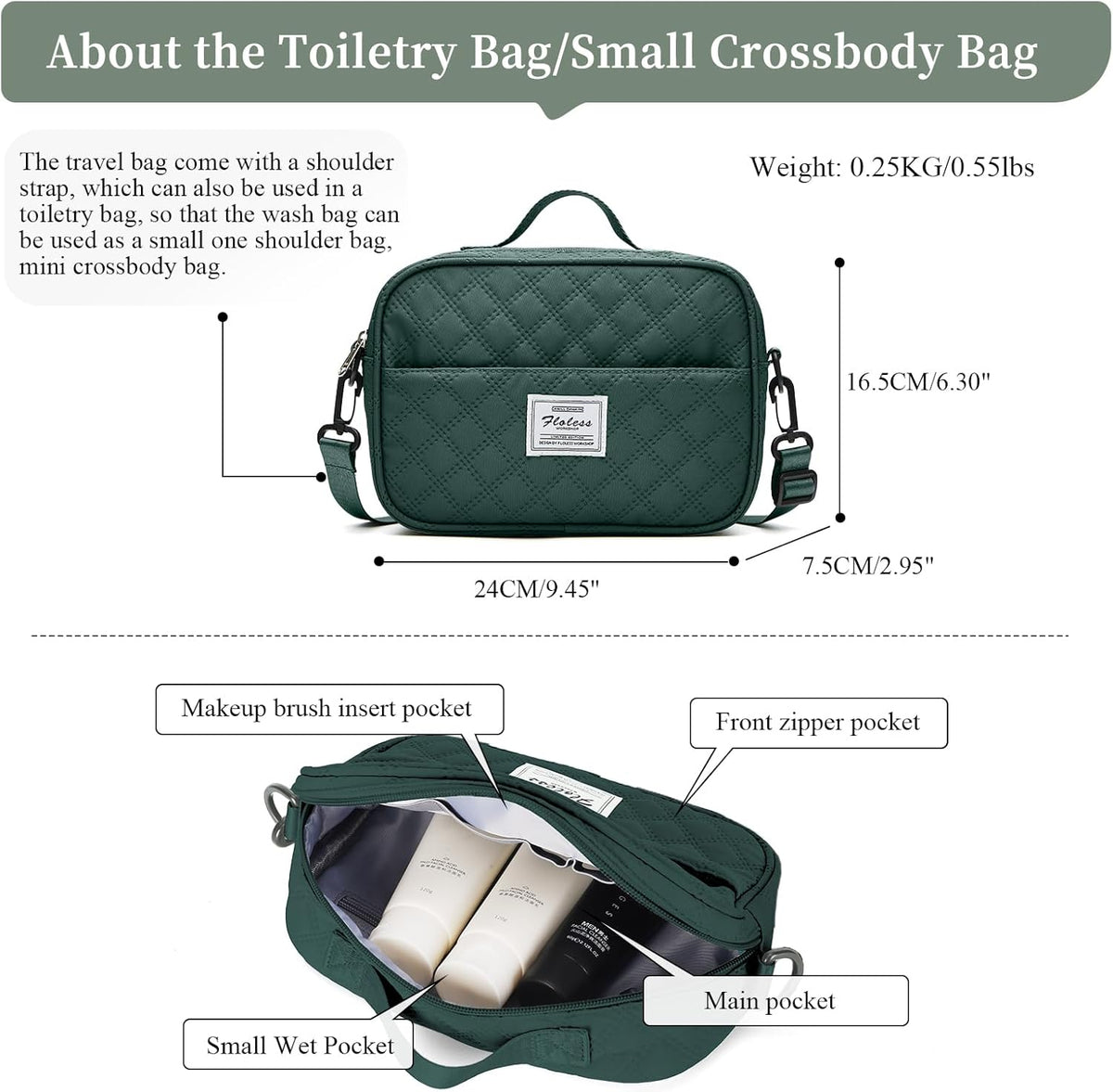 Weekender Bags for Women, Personal Item Travel Bag with Shoes Compartment | Overnight Travel Duffel Bag with Toiletry Bag, Airplane Friendly Carry-On Bag - Colors B