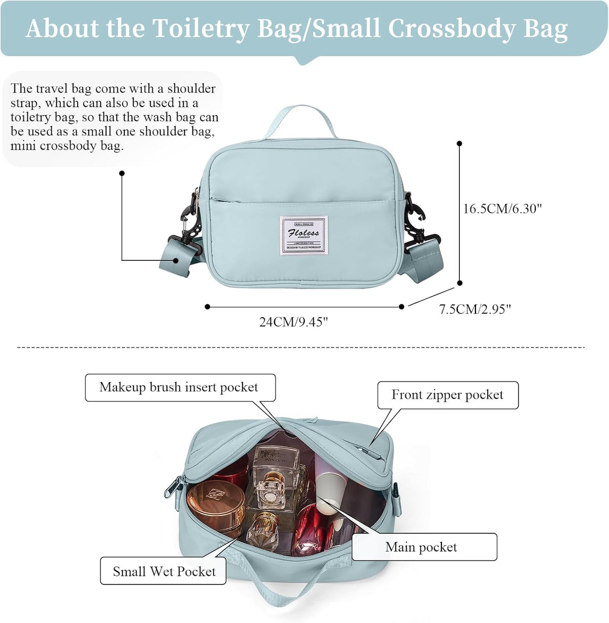 Weekender Bags for Women, Personal Item Travel Bag with Shoes Compartment | Overnight Travel Duffel Bag with Toiletry Bag, Airplane Friendly Carry-On Bag - Colors B