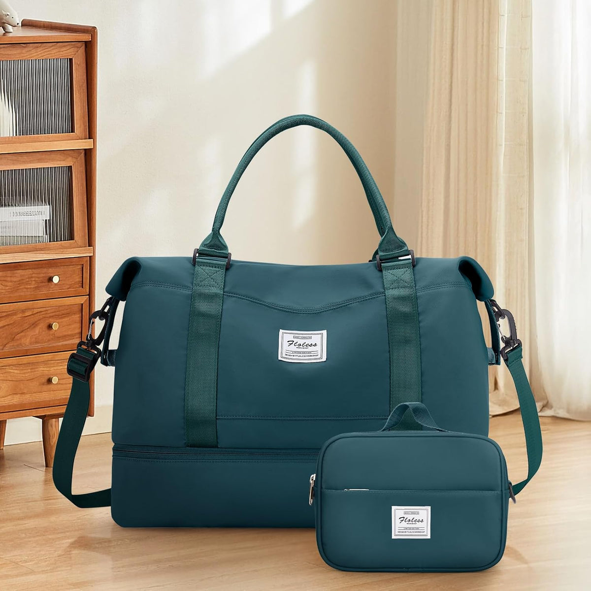Weekender Bags for Women, Personal Item Travel Bag with Shoes Compartment | Overnight Travel Duffel Bag with Toiletry Bag, Airplane Friendly Carry-On Bag - Colors B