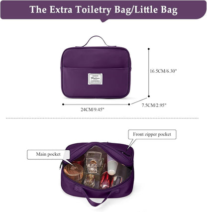 Weekender Bags for Women, Personal Item Travel Bag with Shoes Compartment | Overnight Travel Duffel Bag with Toiletry Bag, Airplane Friendly Carry-On Bag - Colors B