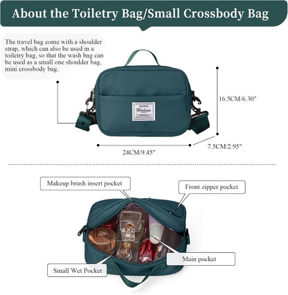 Weekender Bags for Women, Personal Item Travel Bag with Shoes Compartment | Overnight Travel Duffel Bag with Toiletry Bag, Airplane Friendly Carry-On Bag - Colors B