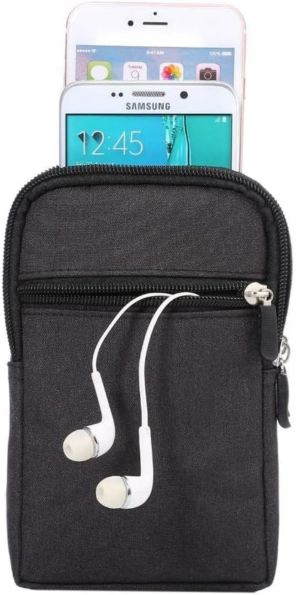 Universal Crossbody Cell Phone Purse Waist Pack Bag for Outdoor Sports Moblie Phone Carrying Cases Shoulder Belt Bag Pouch for iPhone 7 6/6S Plus Samsung Galaxy Phones Under 6.0'' from