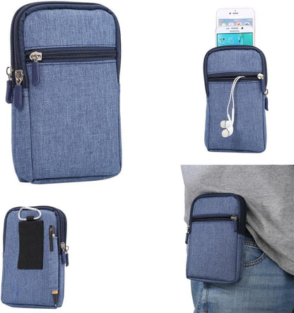 Universal Crossbody Cell Phone Purse Waist Pack Bag for Outdoor Sports Moblie Phone Carrying Cases Shoulder Belt Bag Pouch for iPhone 7 6/6S Plus Samsung Galaxy Phones Under 6.0'' from