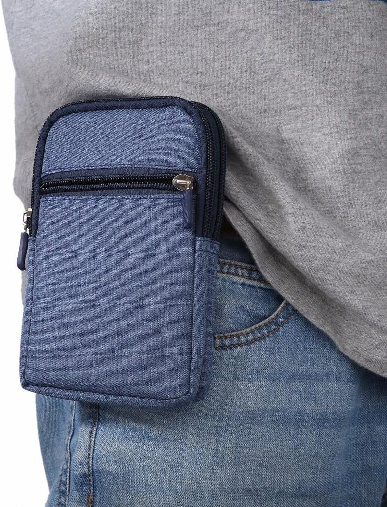 Universal Crossbody Cell Phone Purse Waist Pack Bag for Outdoor Sports Moblie Phone Carrying Cases Shoulder Belt Bag Pouch for iPhone 7 6/6S Plus Samsung Galaxy Phones Under 6.0'' from