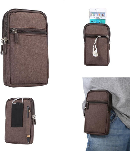Universal Crossbody Cell Phone Purse Waist Pack Bag for Outdoor Sports Moblie Phone Carrying Cases Shoulder Belt Bag Pouch for iPhone 7 6/6S Plus Samsung Galaxy Phones Under 6.0'' from