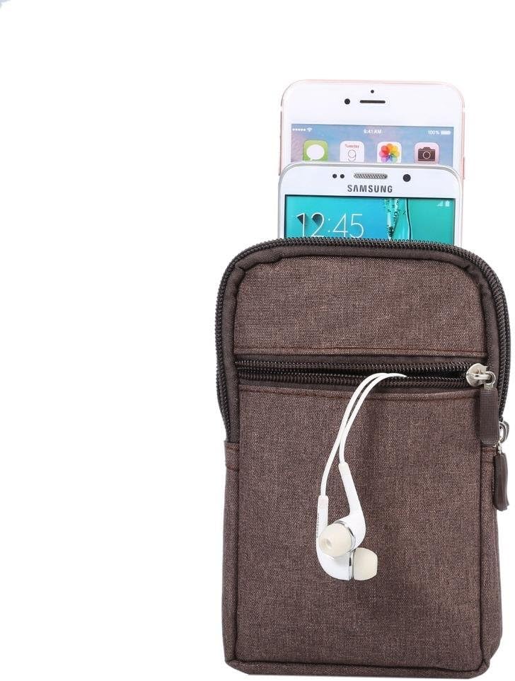 Universal Crossbody Cell Phone Purse Waist Pack Bag for Outdoor Sports Moblie Phone Carrying Cases Shoulder Belt Bag Pouch for iPhone 7 6/6S Plus Samsung Galaxy Phones Under 6.0'' from