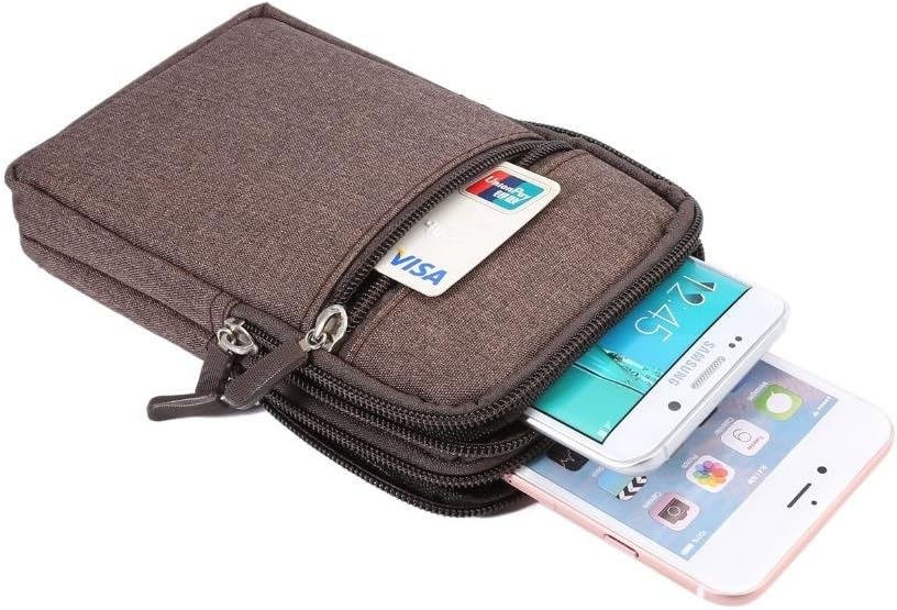 Universal Crossbody Cell Phone Purse Waist Pack Bag for Outdoor Sports Moblie Phone Carrying Cases Shoulder Belt Bag Pouch for iPhone 7 6/6S Plus Samsung Galaxy Phones Under 6.0'' from