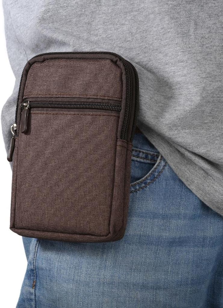 Universal Crossbody Cell Phone Purse Waist Pack Bag for Outdoor Sports Moblie Phone Carrying Cases Shoulder Belt Bag Pouch for iPhone 7 6/6S Plus Samsung Galaxy Phones Under 6.0'' from