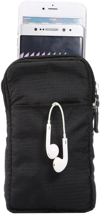 Universal Crossbody Cell Phone Purse Waist Pack Bag for Outdoor Sports Moblie Phone Carrying Cases Shoulder Belt Bag Pouch for iPhone 7 6/6S Plus Samsung Galaxy Phones Under 6.0'' from