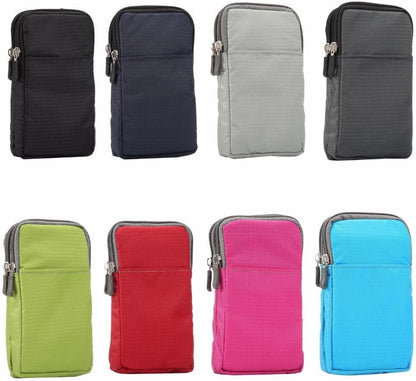 Universal Crossbody Cell Phone Purse Waist Pack Bag for Outdoor Sports Moblie Phone Carrying Cases Shoulder Belt Bag Pouch for iPhone 7 6/6S Plus Samsung Galaxy Phones Under 6.0'' from