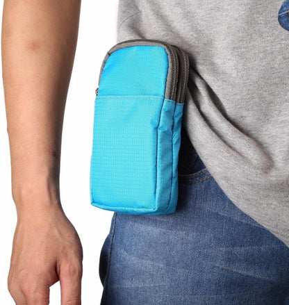 Universal Crossbody Cell Phone Purse Waist Pack Bag for Outdoor Sports Moblie Phone Carrying Cases Shoulder Belt Bag Pouch for iPhone 7 6/6S Plus Samsung Galaxy Phones Under 6.0'' from