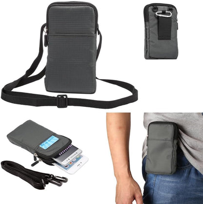 Universal Crossbody Cell Phone Purse Waist Pack Bag for Outdoor Sports Moblie Phone Carrying Cases Shoulder Belt Bag Pouch for iPhone 7 6/6S Plus Samsung Galaxy Phones Under 6.0'' from
