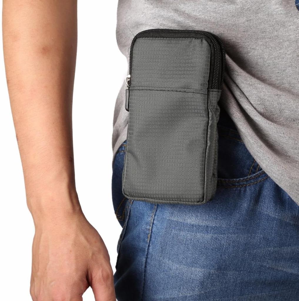 Universal Crossbody Cell Phone Purse Waist Pack Bag for Outdoor Sports Moblie Phone Carrying Cases Shoulder Belt Bag Pouch for iPhone 7 6/6S Plus Samsung Galaxy Phones Under 6.0'' from