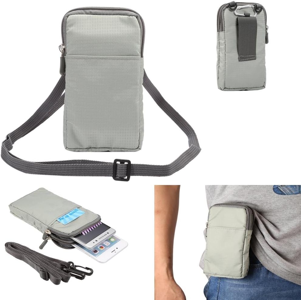 Universal Crossbody Cell Phone Purse Waist Pack Bag for Outdoor Sports Moblie Phone Carrying Cases Shoulder Belt Bag Pouch for iPhone 7 6/6S Plus Samsung Galaxy Phones Under 6.0'' from