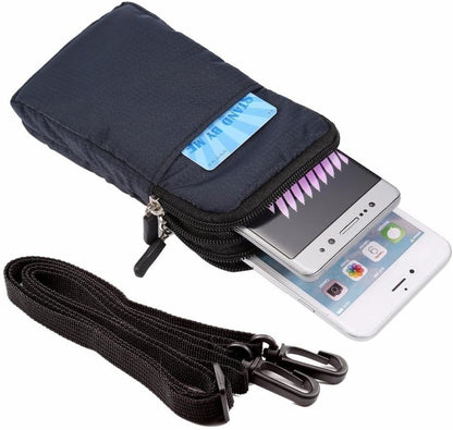 Universal Crossbody Cell Phone Purse Waist Pack Bag for Outdoor Sports Moblie Phone Carrying Cases Shoulder Belt Bag Pouch for iPhone 7 6/6S Plus Samsung Galaxy Phones Under 6.0'' from