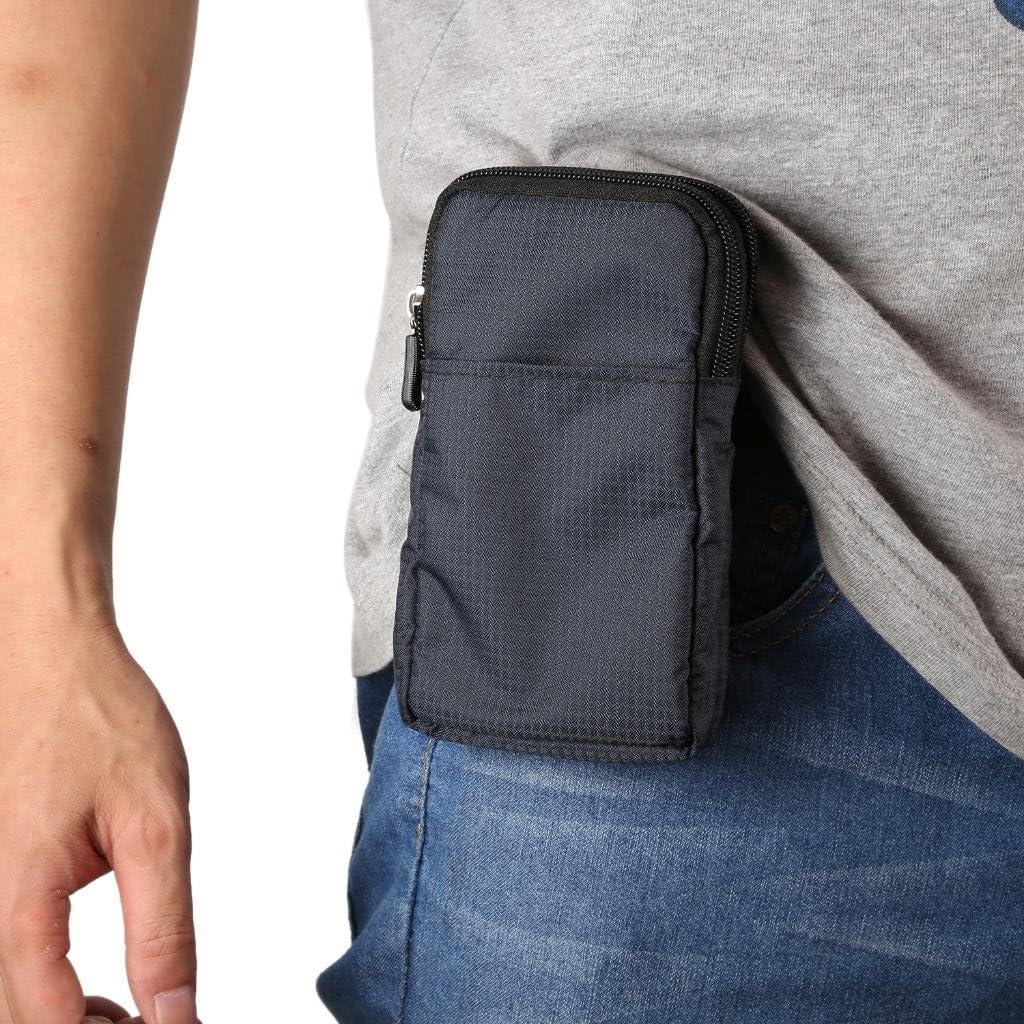 Universal Crossbody Cell Phone Purse Waist Pack Bag for Outdoor Sports Moblie Phone Carrying Cases Shoulder Belt Bag Pouch for iPhone 7 6/6S Plus Samsung Galaxy Phones Under 6.0'' from