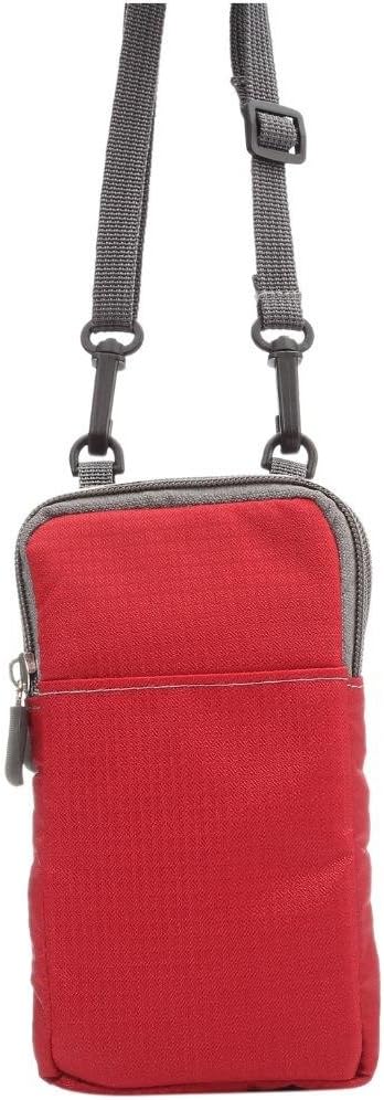Universal Crossbody Cell Phone Purse Waist Pack Bag for Outdoor Sports Moblie Phone Carrying Cases Shoulder Belt Bag Pouch for iPhone 7 6/6S Plus Samsung Galaxy Phones Under 6.0'' from