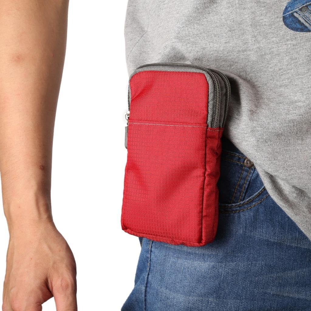 Universal Crossbody Cell Phone Purse Waist Pack Bag for Outdoor Sports Moblie Phone Carrying Cases Shoulder Belt Bag Pouch for iPhone 7 6/6S Plus Samsung Galaxy Phones Under 6.0'' from