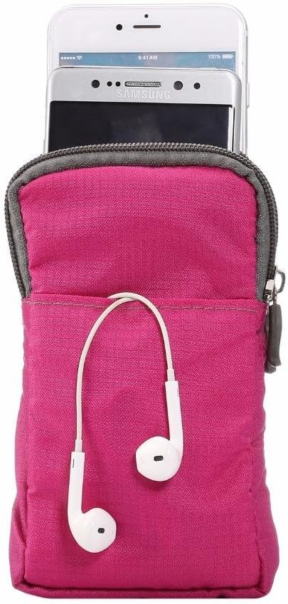 Universal Crossbody Cell Phone Purse Waist Pack Bag for Outdoor Sports Moblie Phone Carrying Cases Shoulder Belt Bag Pouch for iPhone 7 6/6S Plus Samsung Galaxy Phones Under 6.0'' from
