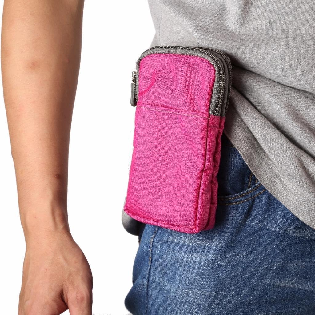 Universal Crossbody Cell Phone Purse Waist Pack Bag for Outdoor Sports Moblie Phone Carrying Cases Shoulder Belt Bag Pouch for iPhone 7 6/6S Plus Samsung Galaxy Phones Under 6.0'' from
