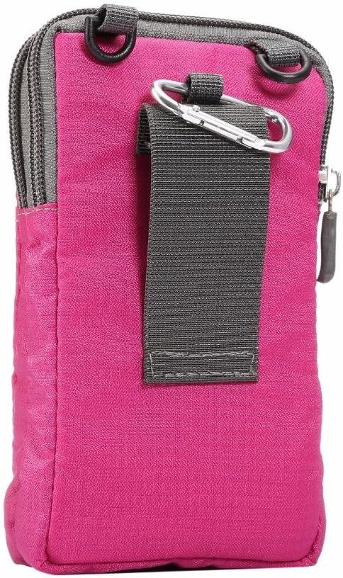 Universal Crossbody Cell Phone Purse Waist Pack Bag for Outdoor Sports Moblie Phone Carrying Cases Shoulder Belt Bag Pouch for iPhone 7 6/6S Plus Samsung Galaxy Phones Under 6.0'' from