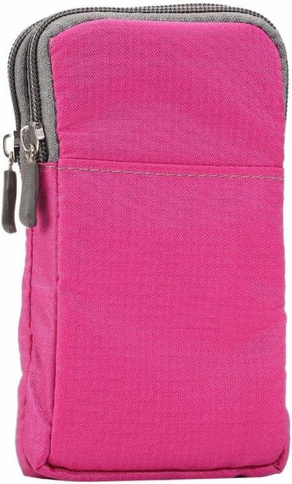 Universal Crossbody Cell Phone Purse Waist Pack Bag for Outdoor Sports Moblie Phone Carrying Cases Shoulder Belt Bag Pouch for iPhone 7 6/6S Plus Samsung Galaxy Phones Under 6.0'' from