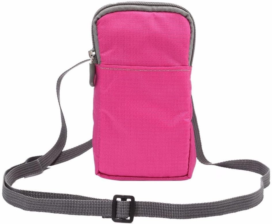 Universal Crossbody Cell Phone Purse Waist Pack Bag for Outdoor Sports Moblie Phone Carrying Cases Shoulder Belt Bag Pouch for iPhone 7 6/6S Plus Samsung Galaxy Phones Under 6.0'' from