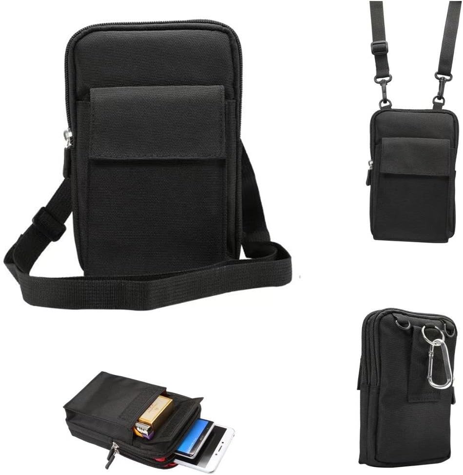 Universal Crossbody Cell Phone Purse Waist Pack Bag for Outdoor Sports Moblie Phone Carrying Cases Shoulder Belt Bag Pouch for iPhone 7 6/6S Plus Samsung Galaxy Phones Under 6.0'' from