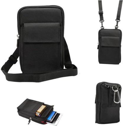 Universal Crossbody Cell Phone Purse Waist Pack Bag for Outdoor Sports Moblie Phone Carrying Cases Shoulder Belt Bag Pouch for iPhone 7 6/6S Plus Samsung Galaxy Phones Under 6.0'' from