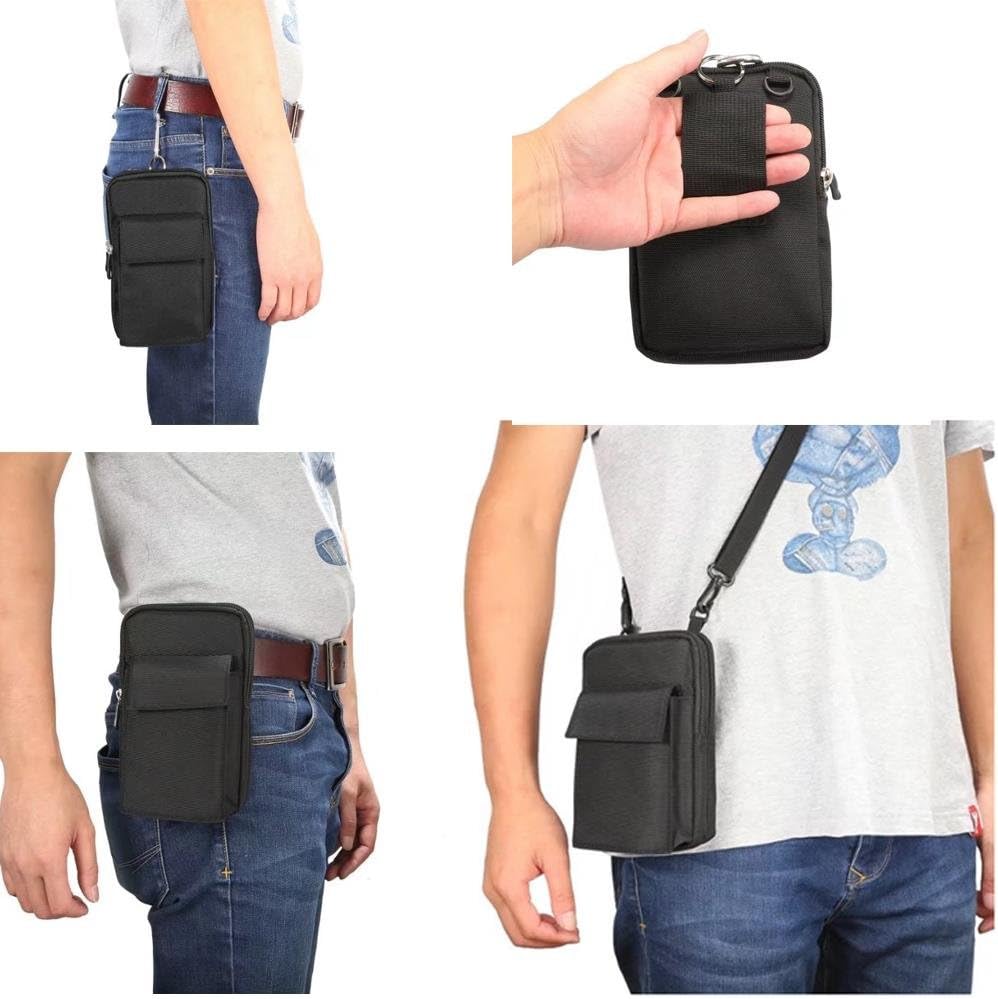 Universal Crossbody Cell Phone Purse Waist Pack Bag for Outdoor Sports Moblie Phone Carrying Cases Shoulder Belt Bag Pouch for iPhone 7 6/6S Plus Samsung Galaxy Phones Under 6.0'' from