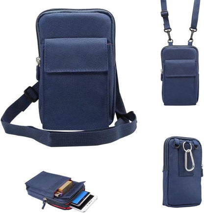 Universal Crossbody Cell Phone Purse Waist Pack Bag for Outdoor Sports Moblie Phone Carrying Cases Shoulder Belt Bag Pouch for iPhone 7 6/6S Plus Samsung Galaxy Phones Under 6.0'' from
