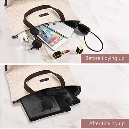 Mesh Pouch, Make up Bag with Zipper Cosmetic Organizer Pouch for Daily or Travel to Keep Small Items, 4 PCS Black