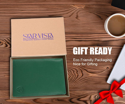 Phoenix Leather Passport Holder, Full Grain Leather Travel Wallet - Slim, Bifold, RFID Blocking, ID Window, Coin Pocket, Card Slots, SIM Slots, AirTag Holder