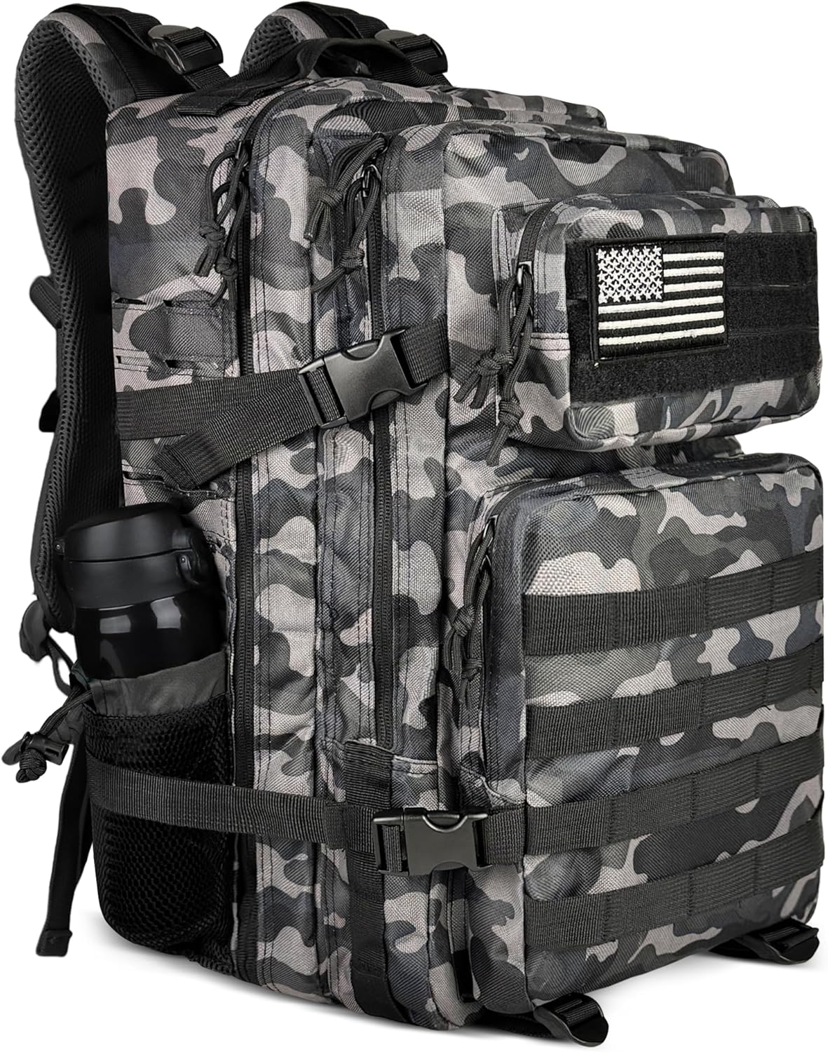 45L Military Tactical Backpack, Army 3-Day Assault Pack Bug Out Bag for Hiking Camping | Army