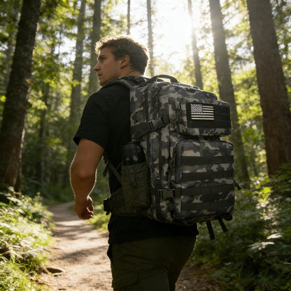 45L Military Tactical Backpack, Army 3-Day Assault Pack Bug Out Bag for Hiking Camping | Army