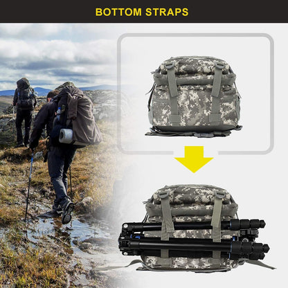 45L Military Tactical Backpack, Army 3-Day Assault Pack Bug Out Bag for Hiking Camping | Army