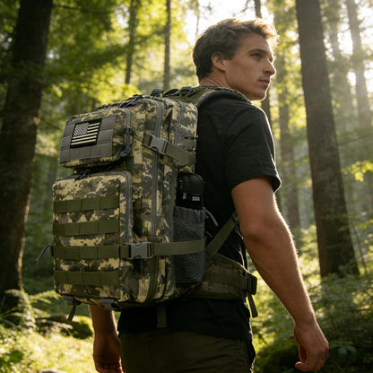 45L Military Tactical Backpack, Army 3-Day Assault Pack Bug Out Bag for Hiking Camping | Army