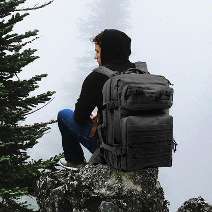45L Military Tactical Backpack, Army 3-Day Assault Pack Bug Out Bag for Hiking Camping | Army