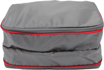 9L Compression Packing Set Lightweight Nylon Travel Bag for Organized Luggage Sided Design for and Dirty Clothes for Holidays Business Trips (Grey)