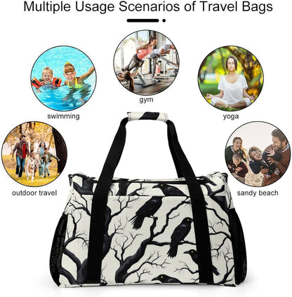 Gym Travel Bag Sports Duffel Simple Weekender Overnight Bag Men Women Workout Short Trip